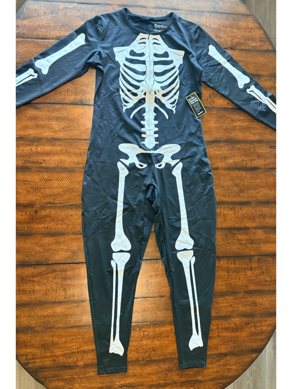 Tipsy Elves Skeleton Bodysuit Halloween Costume Black White NWT, Women's M - 1X